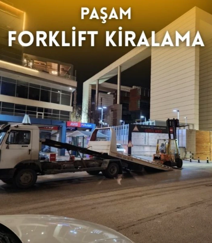 Eryaman kiralık forklift hizmeti veren Paşam Forklift Kiralama sahada çalışma